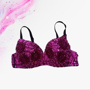 Cute sequined festival bra